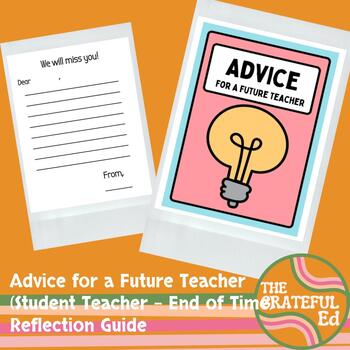 Preview of Advice for a student teacher Classroom letters to student teacher volunteers
