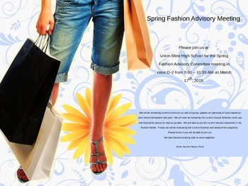 Preview of Advisory Committee Invitation - Fashion