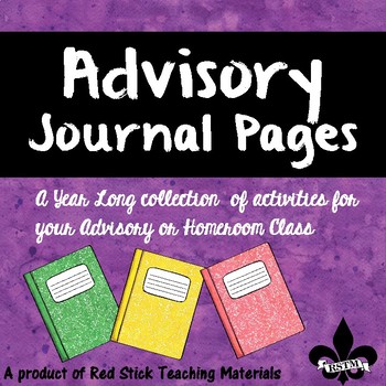 Preview of Advisory Journal Pages--NO PREP