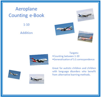 Preview of Aeroplane Counting e-Book (1-10)