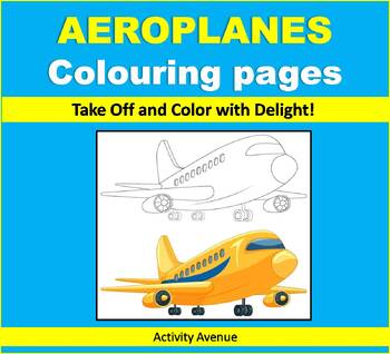 Preview of Aeroplanes Colouring pages: Take Off and Color with Delight!