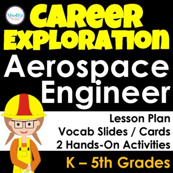 Preview of Aerospace Engineer Career Exploration Lesson & Activities K - 5 Grades (STEM)
