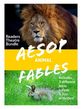 Preview of Aesop Fables Bundle: 3 Readers Theatre Scripts & Resources