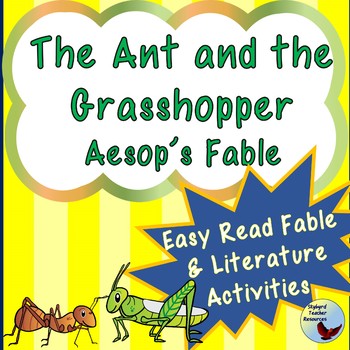 Preview of Aesop's Fable The Ant and the Grasshopper Reading Comprehension Passage ESL Gen