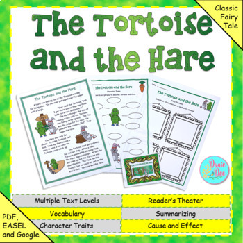 Preview of Aesop's Fable: "The Tortoise and the Hare" Reading Comprehension Resource