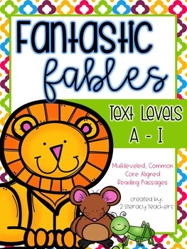 Preview of Aesop's Fables: CCSS Aligned Leveled Reading Passages & Activities *BUNDLE* A-I