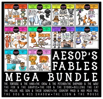 Aesop's Fables Clip Art Mega Bundle