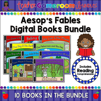 Preview of Aesop's Fables Reading Comprehension Bundle