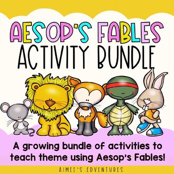 Preview of Aesop's Fables Passages | Decor and Worksheets BUNDLE | Language Arts