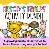 Aesop's Fables Passages | Decor and Worksheets BUNDLE | La