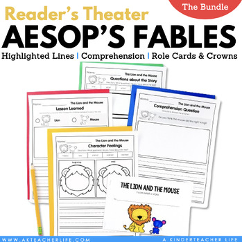 Preview of Aesop's Fables  Reader's Theater The Bundle