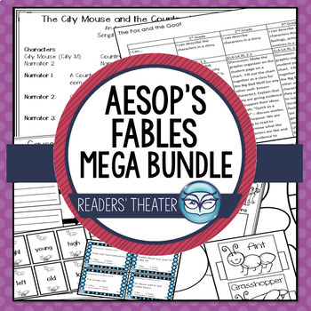 Aesop's Fables Readers' Theater Mega Bundle Lesson Plans and Activities