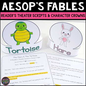 Preview of Aesop's Fables Readers' Theater - Scripts & Character Crown Costumes
