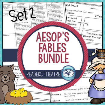 Aesop's Fables Readers' Theater Scripts and Lesson Plans - Set 2