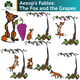 Aesop's Fables: The Fox and the Grapes   Free Clip Art Set