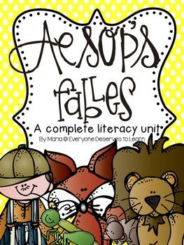 Preview of Aesop's Fables Literacy Unit