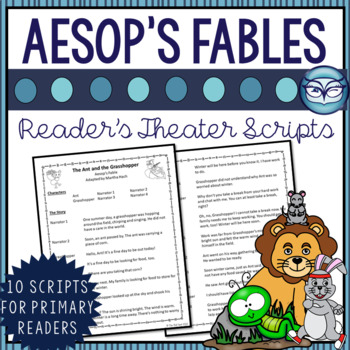 Preview of Aesop's Fables Readers' Theater Plays for Primary Grades