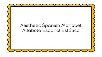 Preview of Aesthetic Spanish Alphabet // Alfabeto Español Estético