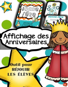 Preview of La rentrée, planification: Affichage des Anniversaires / French Birthday display