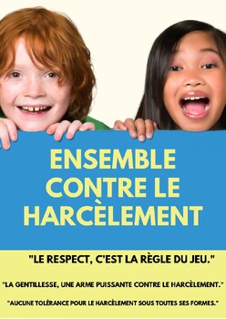 Preview of Affiche Impactante contre le Harcèlement! - classroom 