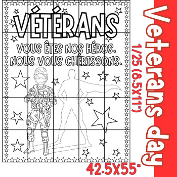 Preview of Affiche collaborative du jour des vétérans : Vétérans, vous êtes nos héros
