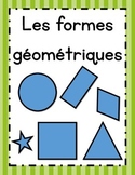 Affiches des formes géométriques en français (Shape Poster
