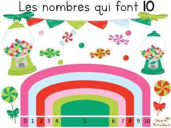 Preview of FRENCH-Affiche des nombres qui font 10