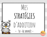 Affiches - Stratégies d'addition (5e-6e année)