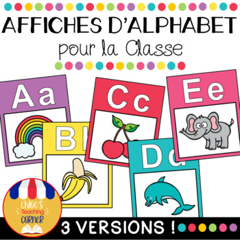 Affiches d'Alphabet pour la Classe – French Alphabet Posters | TPT