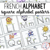 Affiches d'alphabet (FRENCH Alphabet Posters  - Square wit