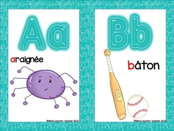 Affiche d'alphabet
