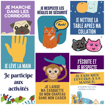 Preview of Affiches des règles de la classe