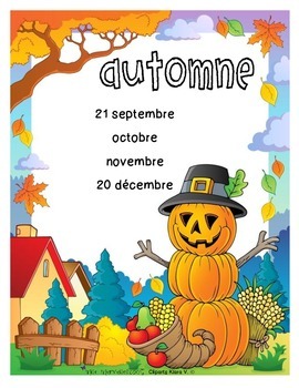 Affiches des saisons / seasons by Kindergarten French | TPT