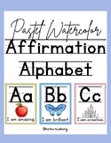 Affirmation Alphabet- Pastel Watercolor