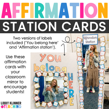 Affirmation Cards for Classroom Mirror | Classroom Decor | TPT