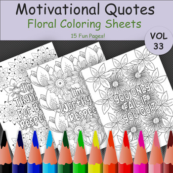 Preview of Affirmation Coloring Pages | Inspirational Coloring Pages for Life-changing