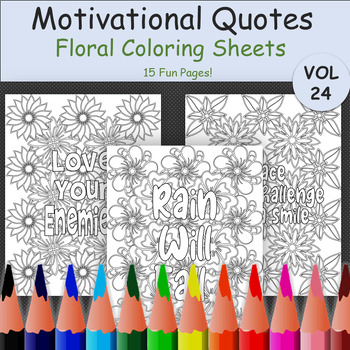 Preview of Affirmation Coloring Pages | Motivational Coloring Sheets for Self-love & Relax
