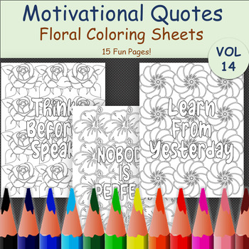 Preview of Affirmation Coloring Pages | Motivational quotes for Stress-free and Relaxation