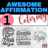 Growth Mindset Coloring Pages - Affirmation Coloring Pages Set 1