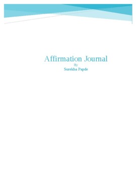 Preview of Affirmation Journal by Surekha