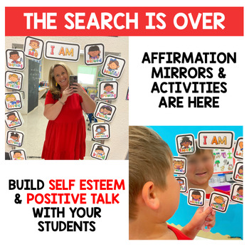 Positive Affirmation Mirror with Activities for Kinder, Preschool ...
