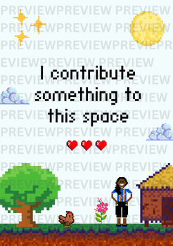 Preview of Affirmation Poster (Video Game Style)