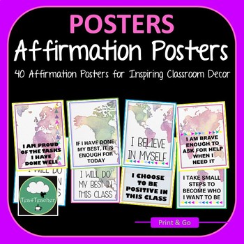Affirmation Posters Bright Maps - Great Range of Motivational Posters