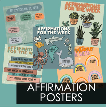 Preview of Affirmation Posters (growing)