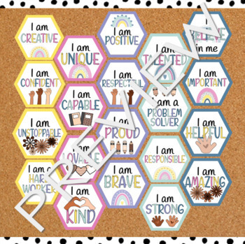 Affirmation Station / Affirmation Hexagons - Happy Rainbow by Carly Melillo