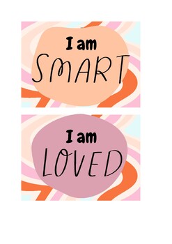 Preview of Affirmation Station Cards and Lesson Plan
