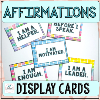 Affirmation Station Classroom Decor by Brilliant Buckaroos | TPT