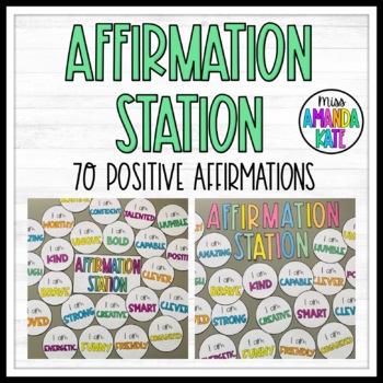 Affirmation Station Classroom Display 'I am...' by Miss Amanda Kate