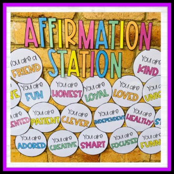 Affirmation Station Classroom Display 'You are...' by Miss Amanda Kate