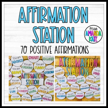 Preview of Affirmation Station Classroom Display 'You are...'